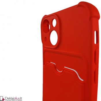 Anti-Shock dėklas su kišenėle - raudonas (Apple Iphone 13 Mini) Anti-Shock dėklas su kišenėle - raudonas (Apple Iphone 13 Mini)